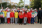 Alexander Lukashenko meets with young athletes