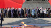 Лукашенко на площади Победы в Минске