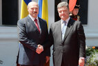 Belarusian President Alexander Lukashenko and Ukrainian President Petro Poroshenko