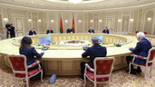 Лукашенко встреча с губернатором Ульяновской области России Алексеем Русских 