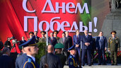 Президент Республики Беларусь на площади Победы