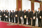Во время церемонии вручения верительных грамот послами иностранных государств