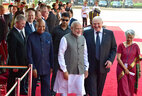 Belarus President Alexander Lukashenko, India President Ram Nath Kovind, Prime Minister Narendra Modi