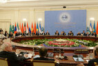 During the summit of the heads of state of the Shanghai Cooperation Organization
