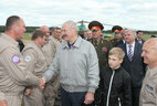 Alexander Lukashenko visits the Minsk aeroclub of DOSAAF
