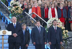 У час урачыстай цырымоніі "Малітва за Беларусь"