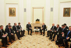 During the talks with Russia President Vladimir Putin