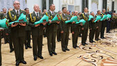 Военные, церемония чествования выпускников, Дворец Независимости