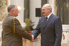 The Order of Fatherland 3rd Class is presented to Chairman of the Grodno Oblast department of the Belarusian Public Association of Veterans Ivan Tustov