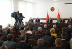 Meeting in the Zhitkovichi District Executive Committee