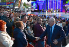 Александр Лукашенко на церемонии торжественного открытия XXVIII Международного фестиваля искусств "Славянский базар в Витебске"
