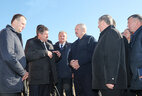 During the visit to OAO Kukhchitsy in Kletsk District, Minsk Oblast