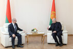Alexander Lukashenko meets with Director General of the Russian state nuclear industry corporation Rosatom Sergei Kiriyenko