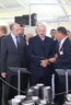 Alexander Lukashenko and Tehnolit Director Alexander Bodyako