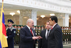 Belarus President Alexander Lukashenko and Venezuela President Nicolas Maduro