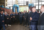 Во время встречи с трудовым коллективом ОАО "Могилевский завод "Строммашина"