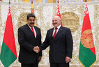 Belarus President Alexander Lukashenko and Venezuela President Nicolas Maduro