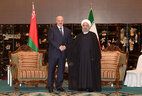 Belarus President Alexander Lukashenko and Iran President Hassan Rouhani