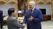 Президент Беларуси Александр Лукашенко и Министр иностранных дел Никарагуа Денис Монкада Колиндрес