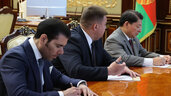 Во время встречи с Министром иностранных дел Никарагуа Денисом Монкадой Колиндресом