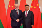 Belarus President Alexander Lukashenko and China President Xi Jinping