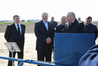 During the visit to the state-owned farm Istok