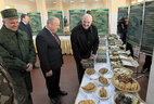 Alexander Lukashenko during the visit to the 120th independent mechanized brigade