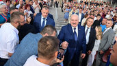 Александр Лукашенко, Славянский базар в Витебске, церемония открытия 
