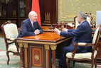 Во время рабочей встречи с экс-президентом Кыргызстана Курманбеком Бакиевым