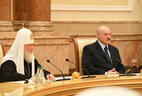 Президент Беларуси Александр Лукашенко и Патриарх Московский и всея Руси Кирилл
