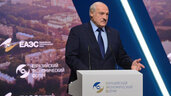 Президент Беларуси Александр Лукашенко на форуме в Москве