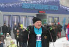 Aleksandr Lukashenko arrives at the Minsk Ski Race 2019