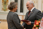 Anastasiya Moskvina, a representative of the National Academic Bolshoi Opera and Ballet Theater of Belarus, receives the State Prize