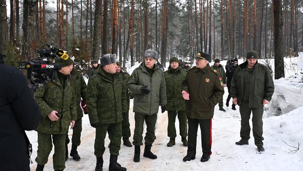 Посещение 227-го общевойскового полигона в Борисовском районе Посещение 227-го общевойскового полигона в Борисовском районе