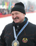 Aleksandr Lukashenko during the Minsk Ski Race 2019