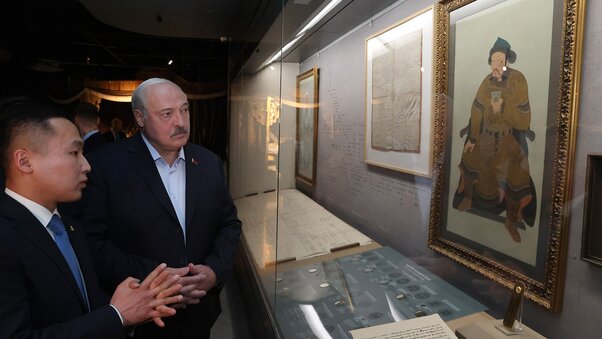 Посещение Национального музея Чингисхана в Улан-Баторе Лукашенко посетил Национальный музей Чингисхана