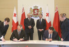 The signing of the agreement on cooperation in crime prevention