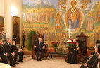 Belarusian President Alexander Lukashenko meets with Catholicos-Patriarch of All Georgia, Archbishop of Mtskheta and Tbilisi and Metropolitan Bishop of Bichvinta and Tskhum-Abkhazia Ilia II