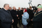 Alexander Lukashenko speaks to residents of Buda-Koshelevo