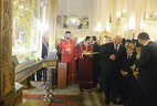 Alexander Lukashenko visits the Holy Trinity Cathedral of Tbilisi