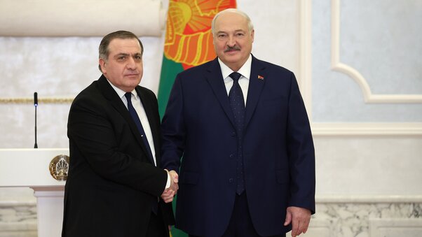 Вручение верительных грамот посол Грузии в РБ Гиорги Саганелидзе