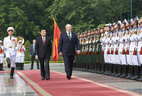 Ceremony of official welcome for Belarus President Alexander Lukashenko in Hanoi