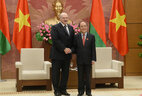At the meeting with Chairman of the National Assembly of Vietnam Nguyen Sinh Hung