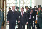 Ceremony of official welcome for Belarus President Alexander Lukashenko in Ashgabat