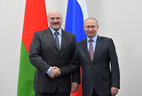 Belarus President Aleksandr Lukashenko and Russia President Vladimir Putin