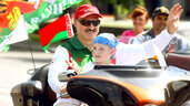 А.Г.Лукашенко с сыном Николаем на байк-фестивале "Минск-2009"