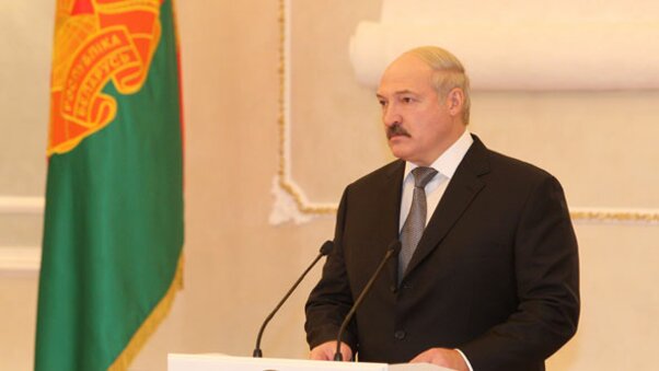 Прэзідэнт Рэспублікі Беларусь Аляксандр Лукашэнка ў час уручэння даверчых грамат Прэзідэнт Рэспублікі Беларусь Аляксандр Лукашэнка ў час уручэння даверчых грамат