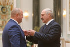 The Order of Honor is presented to director general of the Belarusian Telegraph Agency Dmitry Zhuk