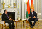 Talks with Tajikistan President Emomali Rahmon