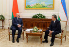 Belarus President Alexander Lukashenko and Acting President of Uzbekistan, Prime Minister Shavkat Mirziyoyev
